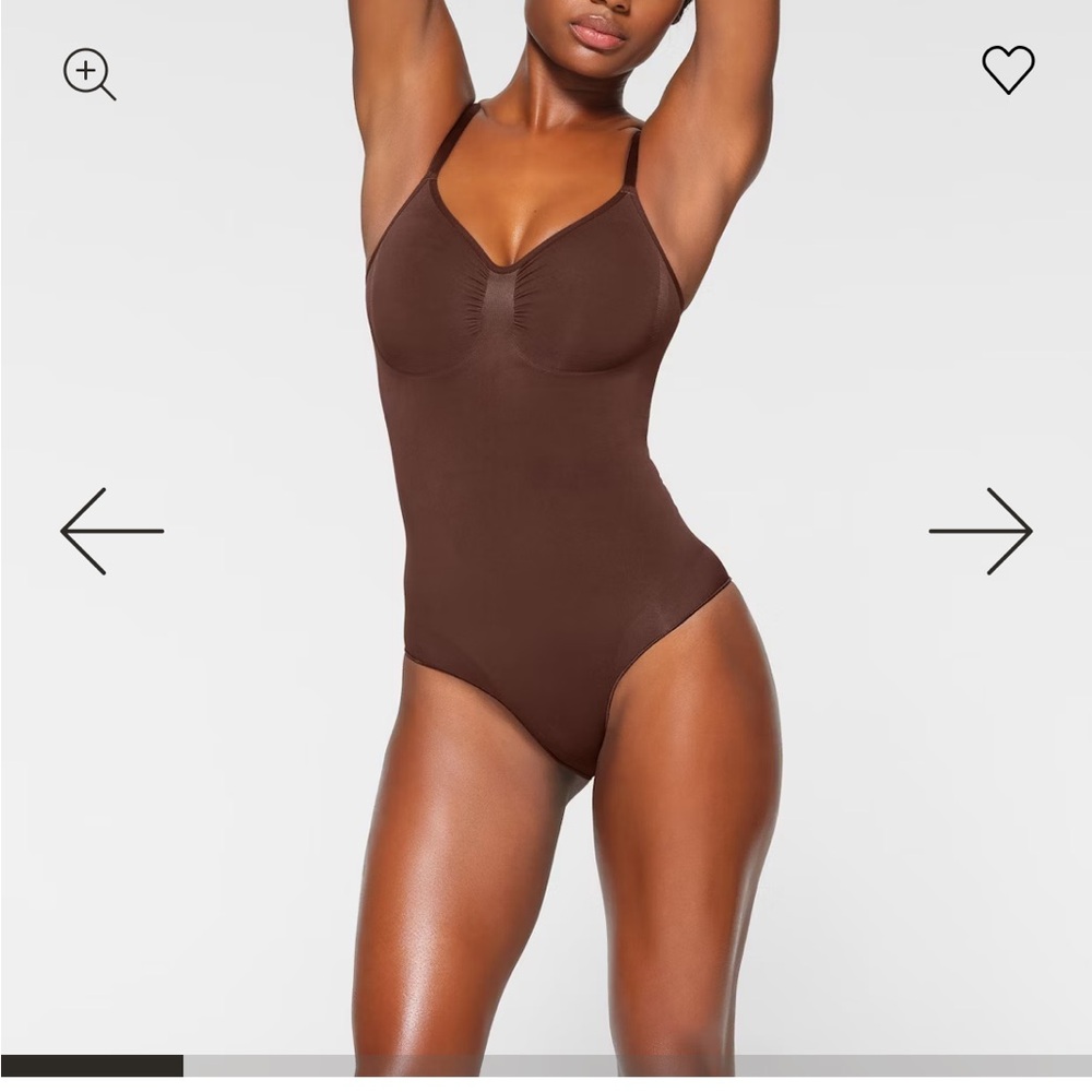 SKIMS Chocolate Brown Sculpting Seamless Bodysuit